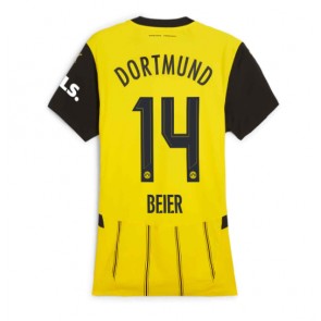 Borussia Dortmund Maximilian Beier #14 Dámské Domácí Dres 2024-25 Krátký Rukáv